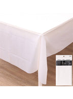 Image of White 270cm Plastic Table Cover