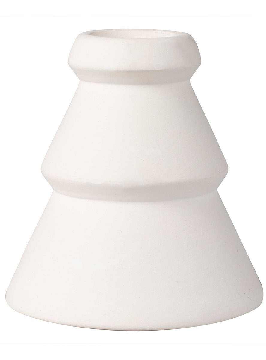 White Christmas Candle Holder 2 Pack 8cm – Main Image