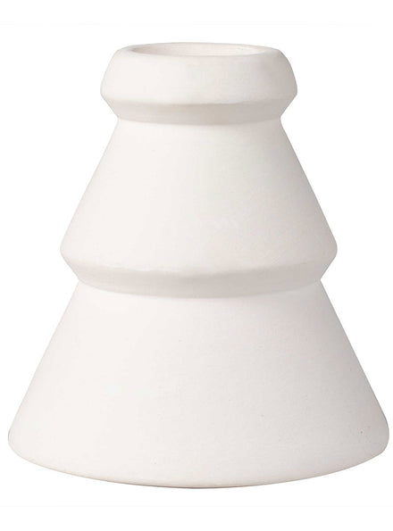 White Christmas Candle Holder 2 Pack 8cm – Main Image