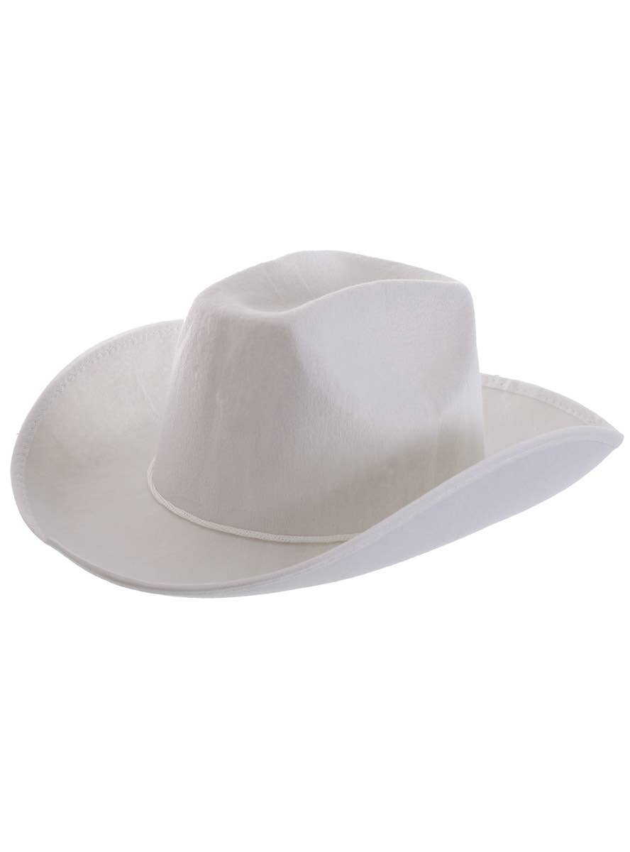 Image of White Feltex Adults Cowboy Costume Hat