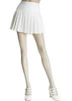 Full Length White Women's Fishnet Pantyhose - Main Image
