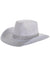 Image of Lace White Cowgirl Festival Hat with Rhinestone Band - Main Image