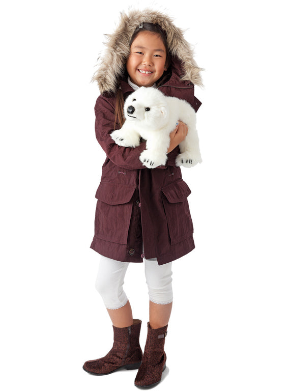 White Polar Bear Cub Puppet - Alternate Image