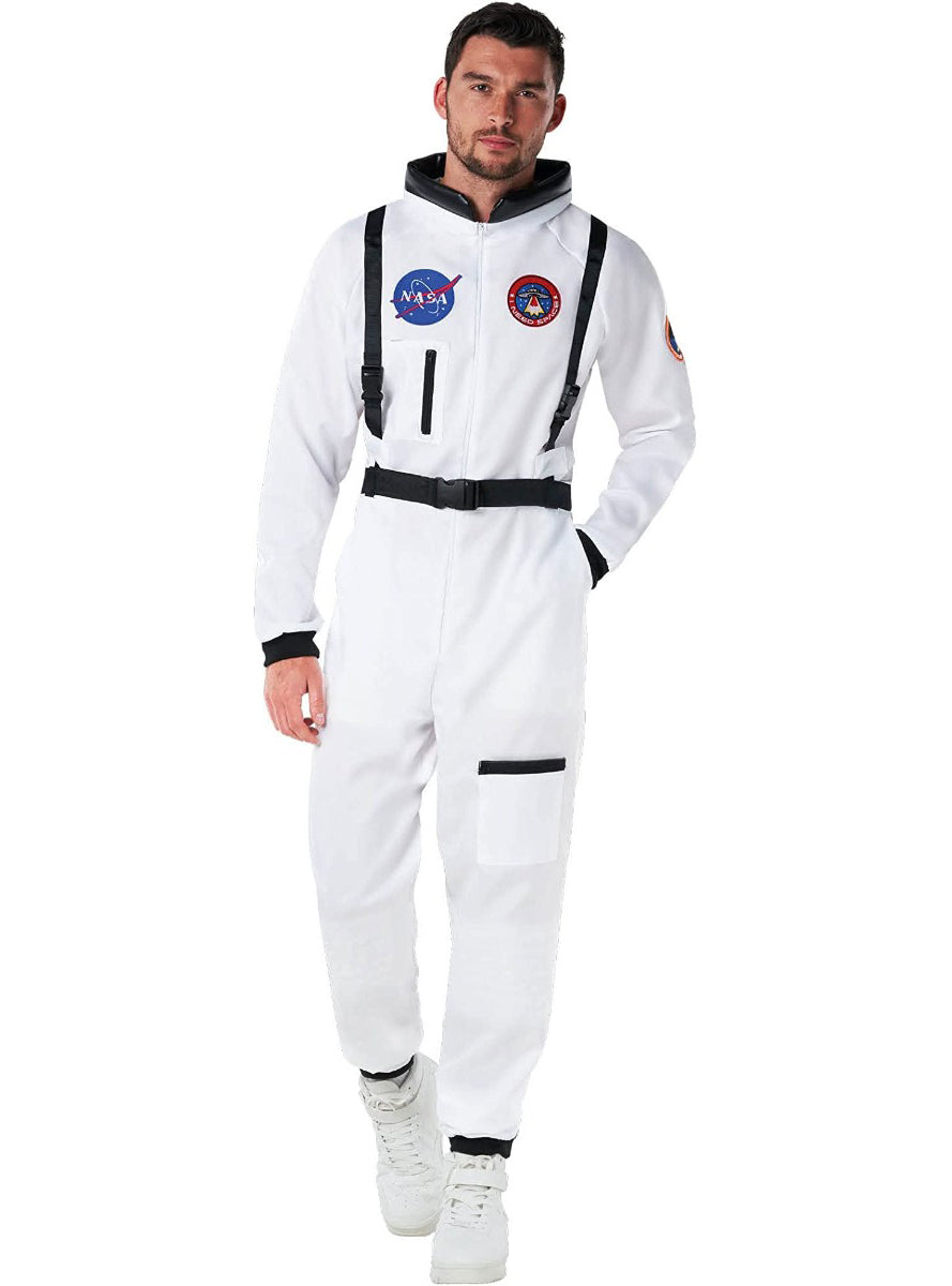 White Astronaut Mens Costume - Alternate Image