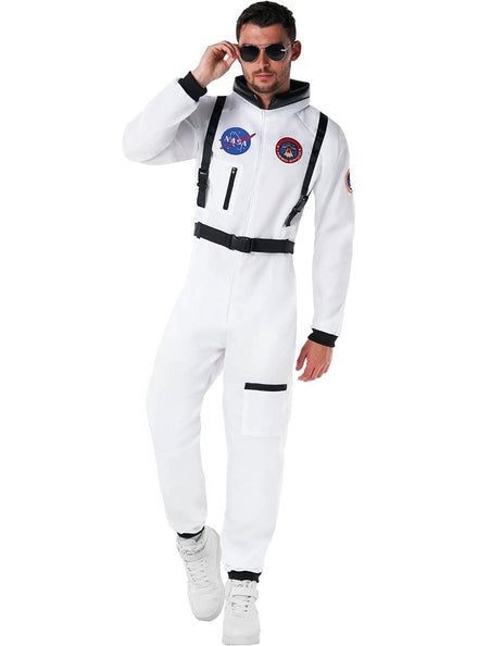 White Astronaut Mens Costume - Main Image