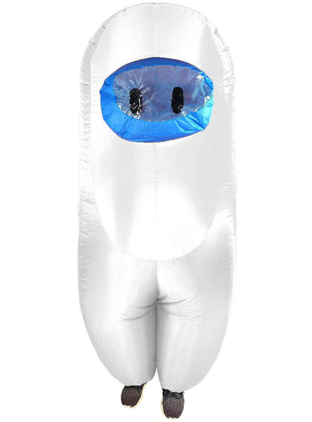 Image of Inflatable Adult's White SUS Crewmate Killer Costume