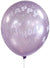 Image of Purple and White Happy Birthday Balloons 10 Pack