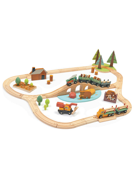 Wild Pines Wooden Train Toy Set - Main Image