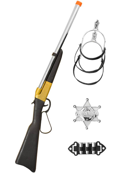 Image of Western Cowboy 4 Piece Accessory Set with Rifle