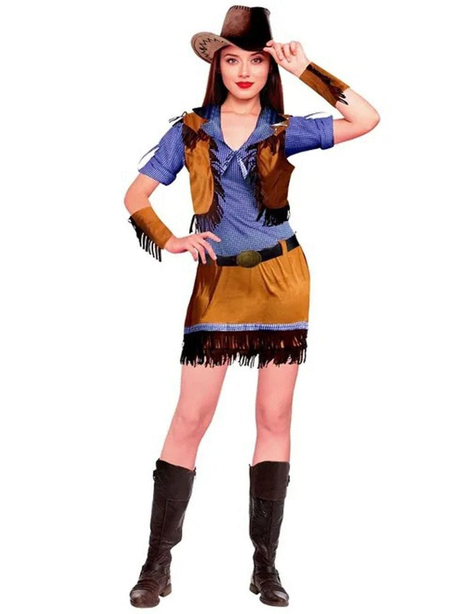 Wild West Sheriff Womens Cowgirl Costume - Main Image