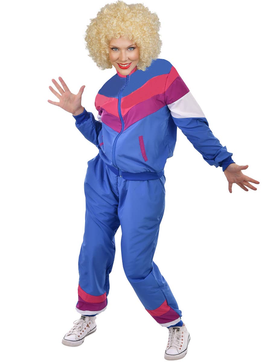 Image of 80s Style Tracksuit Women's Dress Up Costume