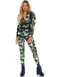 Women's Sexy Army Girl Jumpsuit Costume Image 1