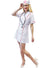 Image of front of Classic Red and White Nurse Women's Costume
