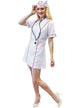 Image of front of Classic Red and White Nurse Women's Costume