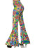 Psychedelic Womens 70s Flared Hippie  Costume Pants