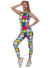 Image of Colourful Geometric 1980s Women's Costume Jumpsuit - Main Image