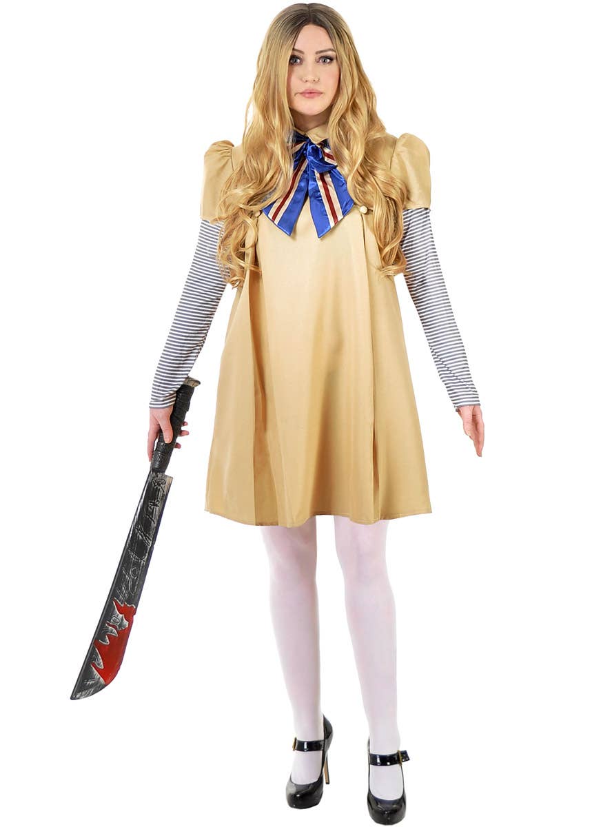 Image of Creepy Doll Women's Megan Halloween Costume - Main Image