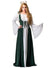 Image of front of Medieval Deep Green Women's Costume Dress