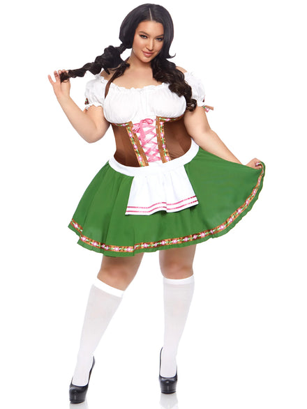 Beer Girl Gretchen Sexy Plus Size Oktoberfest Costume -  Main Image