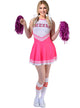 Image of Flirtatious Pink Women's Cheerleader Costume - Main Image