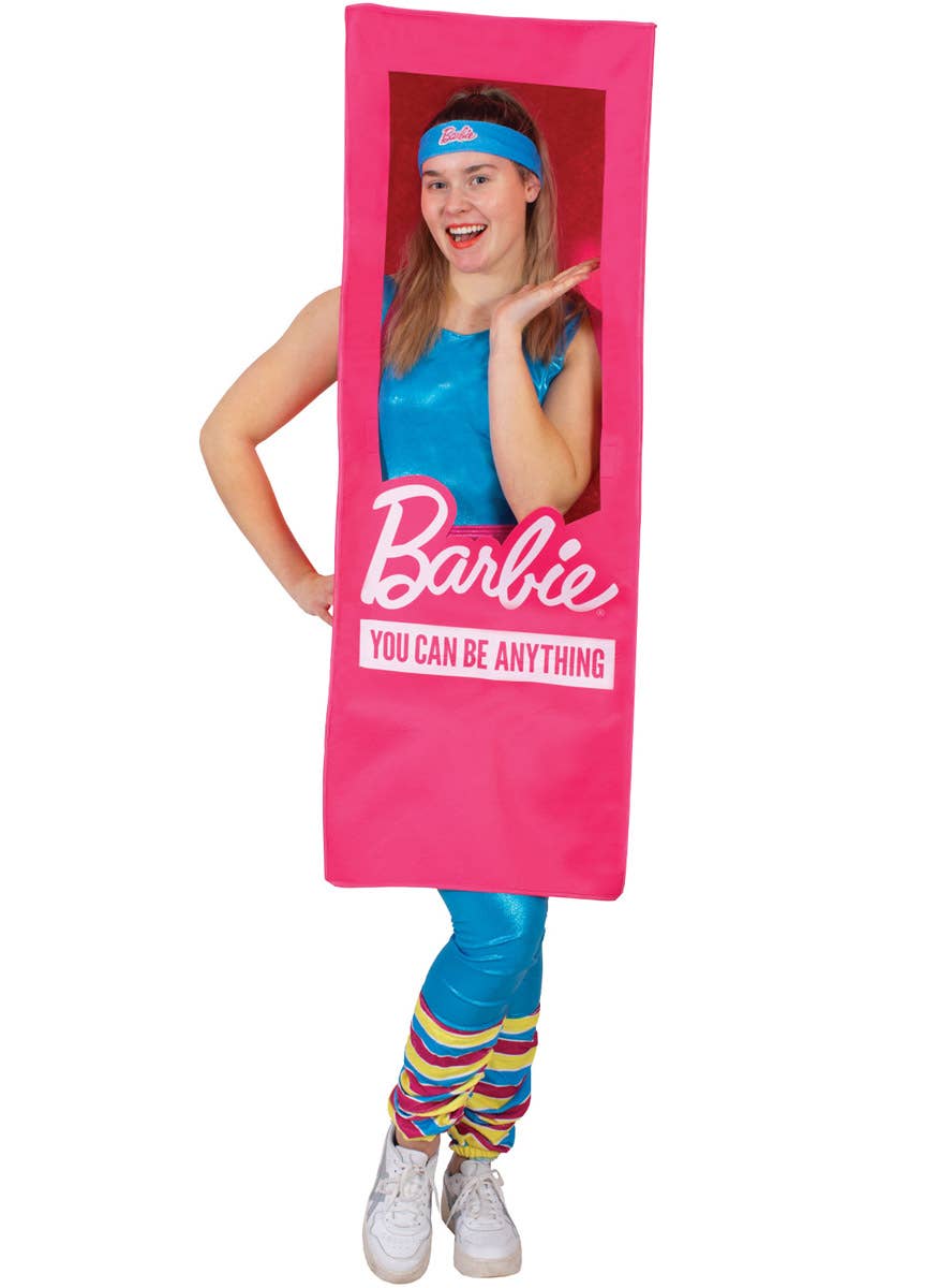 Image of Life Size Womens Pink Barbie Box Costume