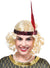 Image of Short Blonde Women's Flapper Costume Wig with Headband - Main Image