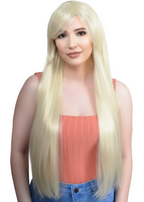 Women's Light Blonde Long Straight Wig - main image