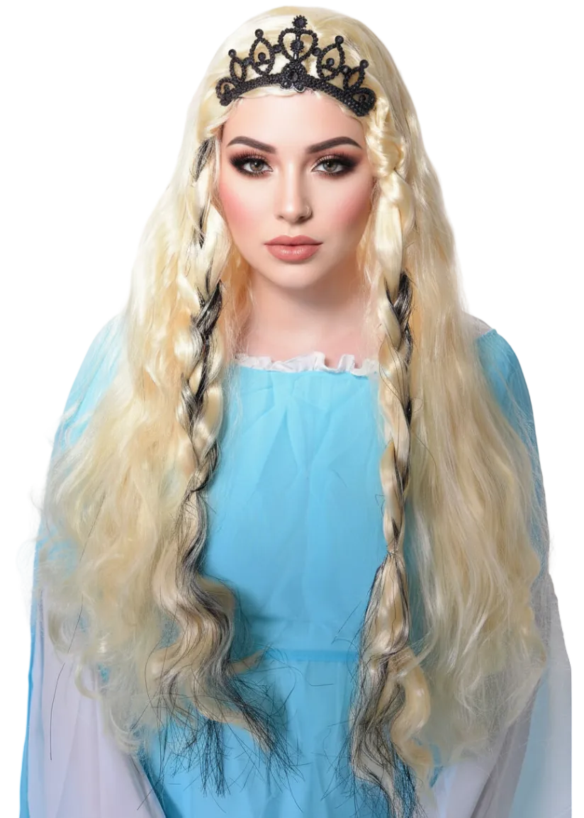 Renaissance Women's Long Blonde Princess Costume Wig - Main IMage