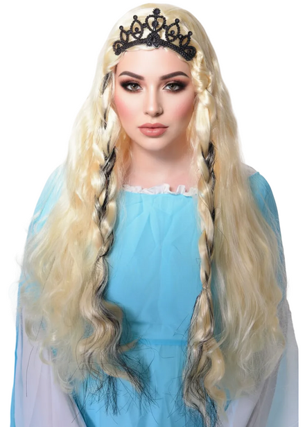 Renaissance Women's Long Blonde Princess Costume Wig - Main IMage