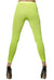 Opaque Fluro Green Footless Costume Tights Back View