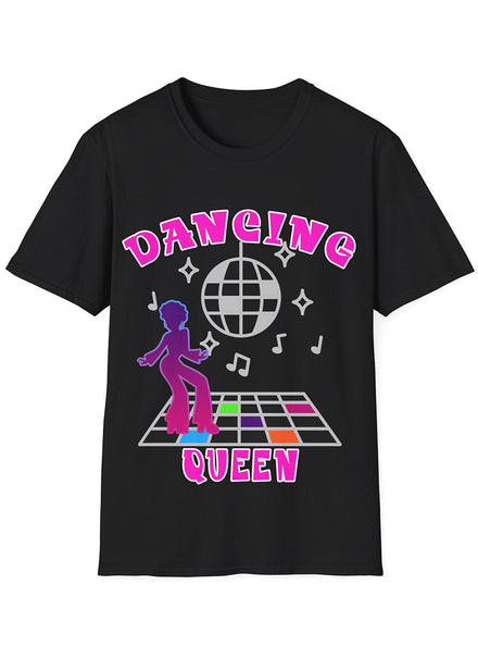 Pink Dancing Queen Womens Plus Size 70s Costume Shirt