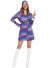 Purple 1970s Women's Hippie Costume - Main Image