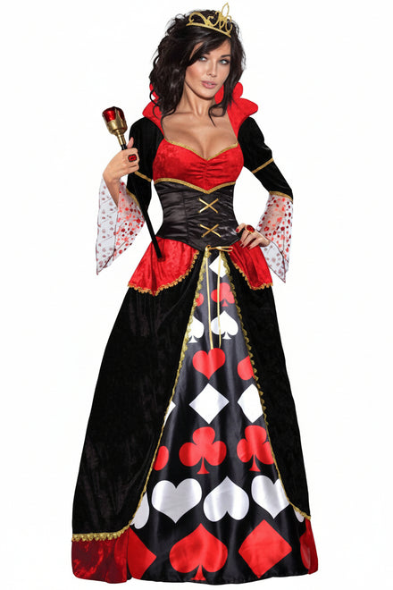 Womens Queen Of Hearts Fairytale Costume
