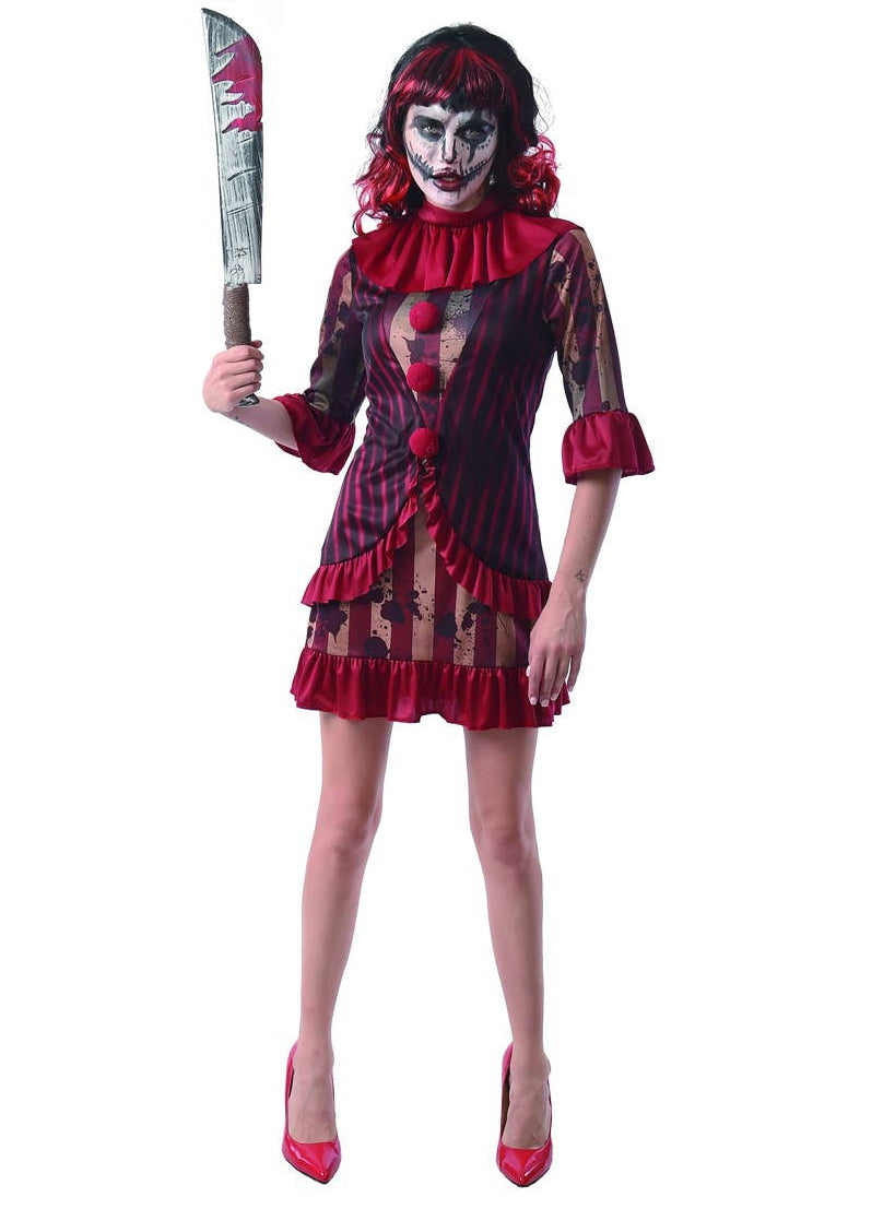 Womens Creepy Clown Costume