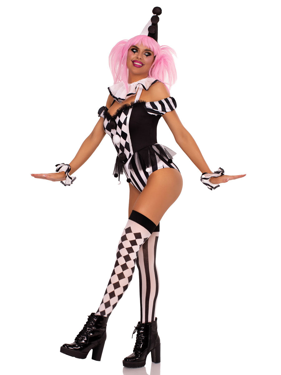 Womens Captivating Circus Clown Costume Womens Captivating Circus Clown Costume
