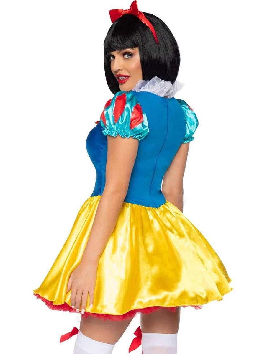 Snow White Sexy Women's Fancy Dress Costume Close Back View
