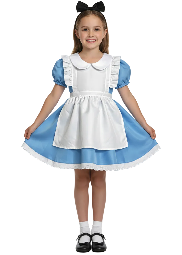 Girls Alice In Wonderland Fairytale Costume