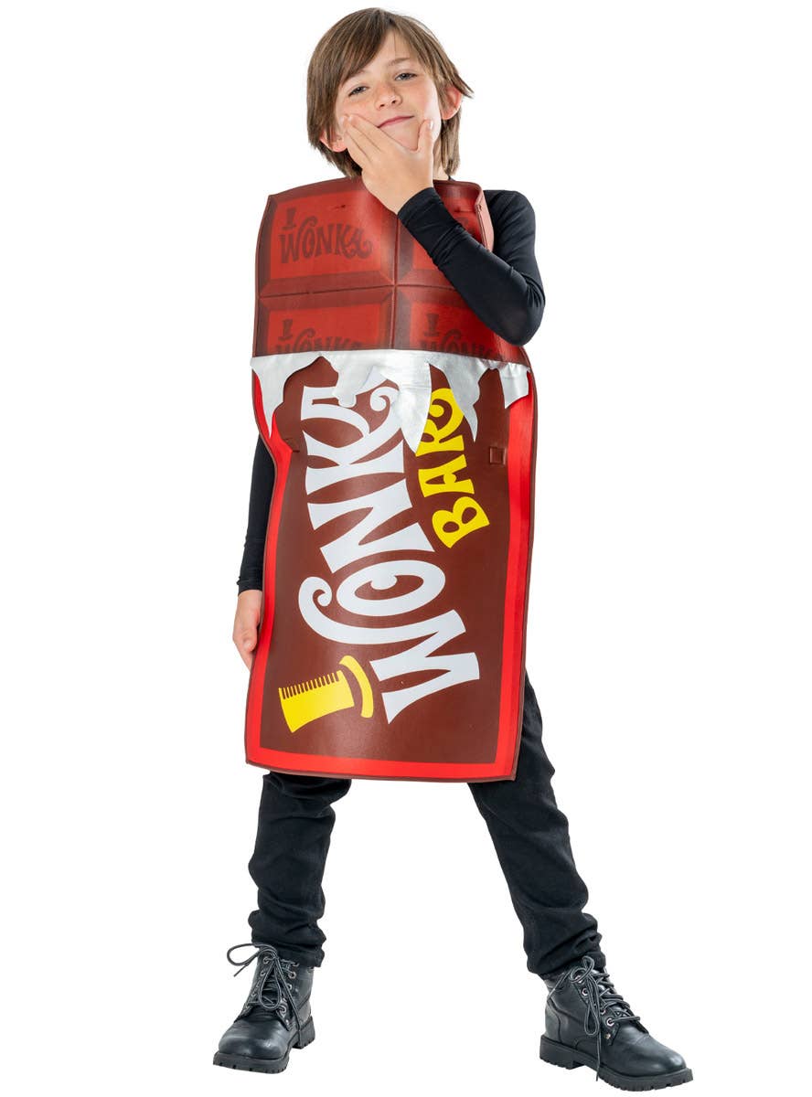 Image of Willy Wonka Chocolate Bar Kid's Book Week Costume 