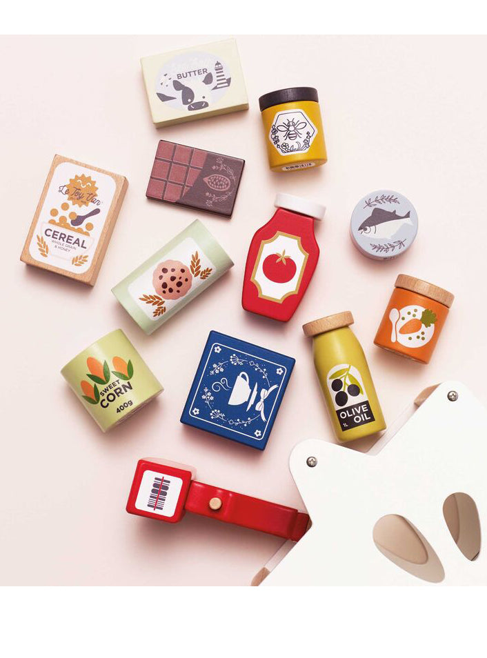 Wooden 15Pc Groceries And Scanner Pretend Toy - Alternate Image 4