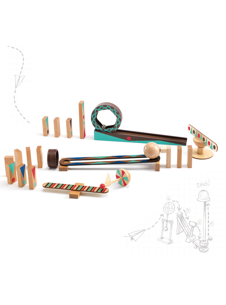 Wooden 28Pc Zig And Go Set - Alternate Image 3