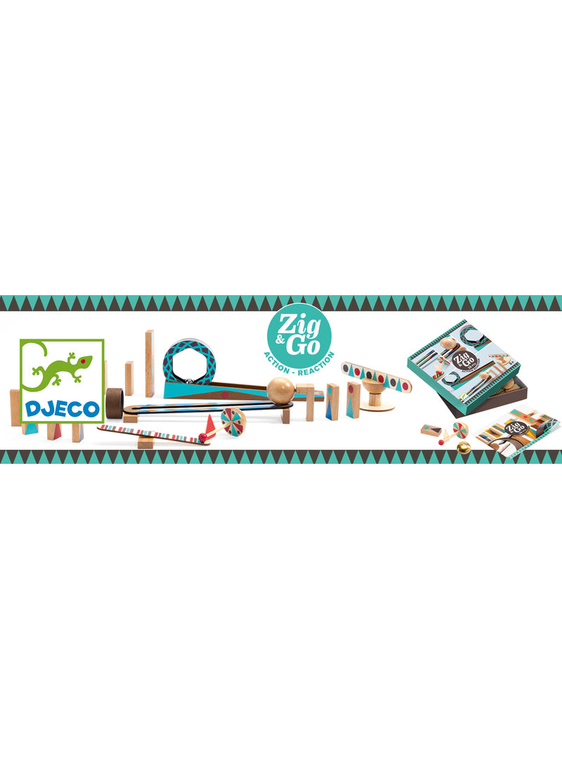 Wooden 28Pc Zig And Go Set - Alternate Image 4