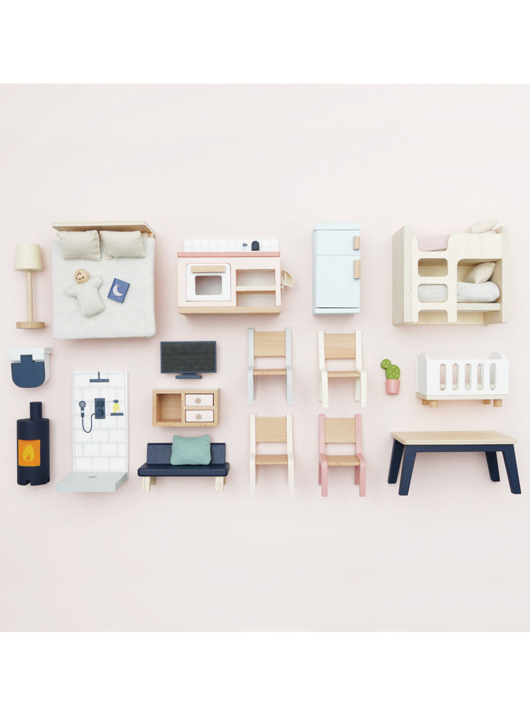 Wooden 35Pc Doll House Furniture Set - Alternate Image 2