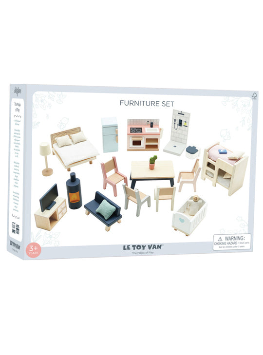 Wooden 35Pc Doll House Furniture Set - Packing Image