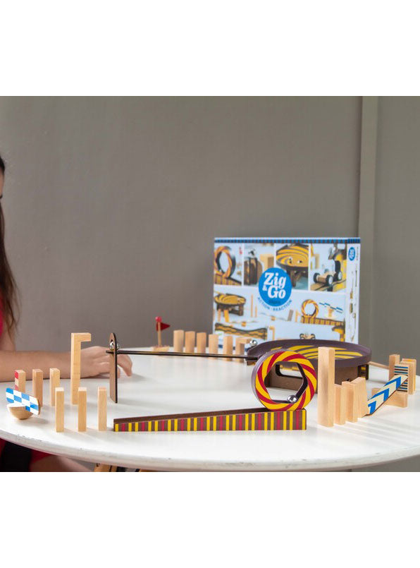 Wooden 45Pc Zig And Go Toy Set - Lifestyle Image 2