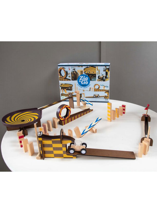 Wooden 45Pc Zig And Go Toy Set - Lifestyle Image 3