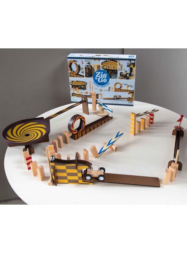 Wooden 45Pc Zig And Go Toy Set - Lifestyle Image 5