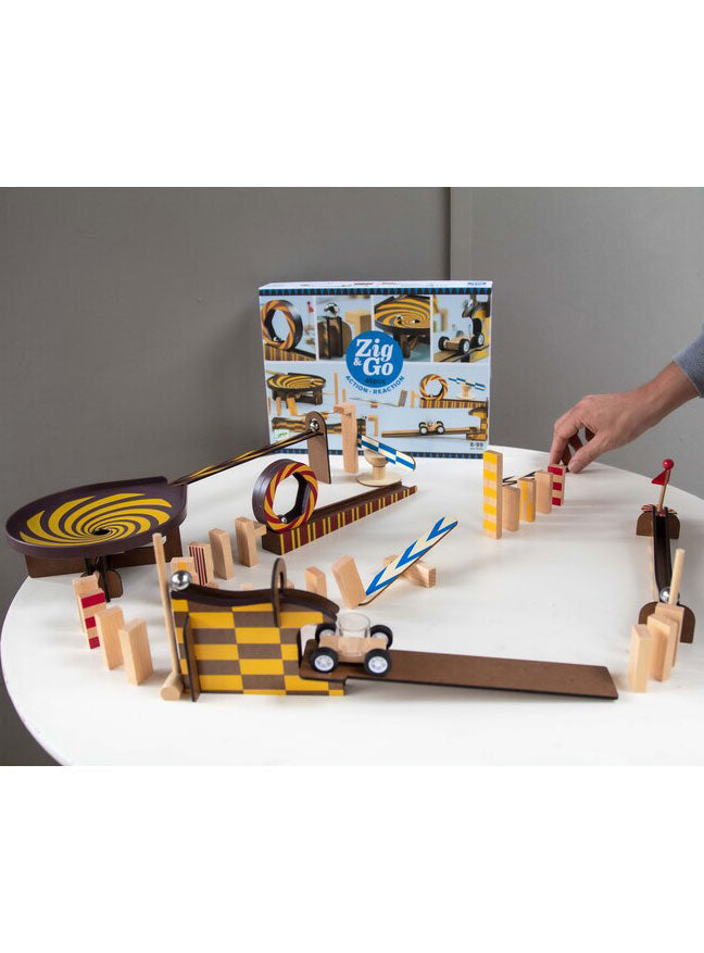 Wooden 45Pc Zig And Go Toy Set - Lifestyle Image 7