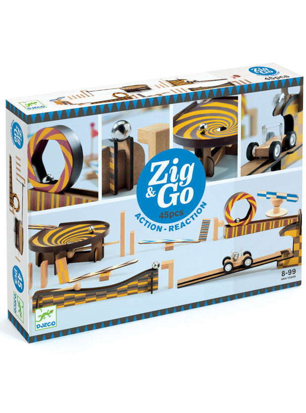 Wooden 45Pc Zig And Go Toy Set - Packing Image