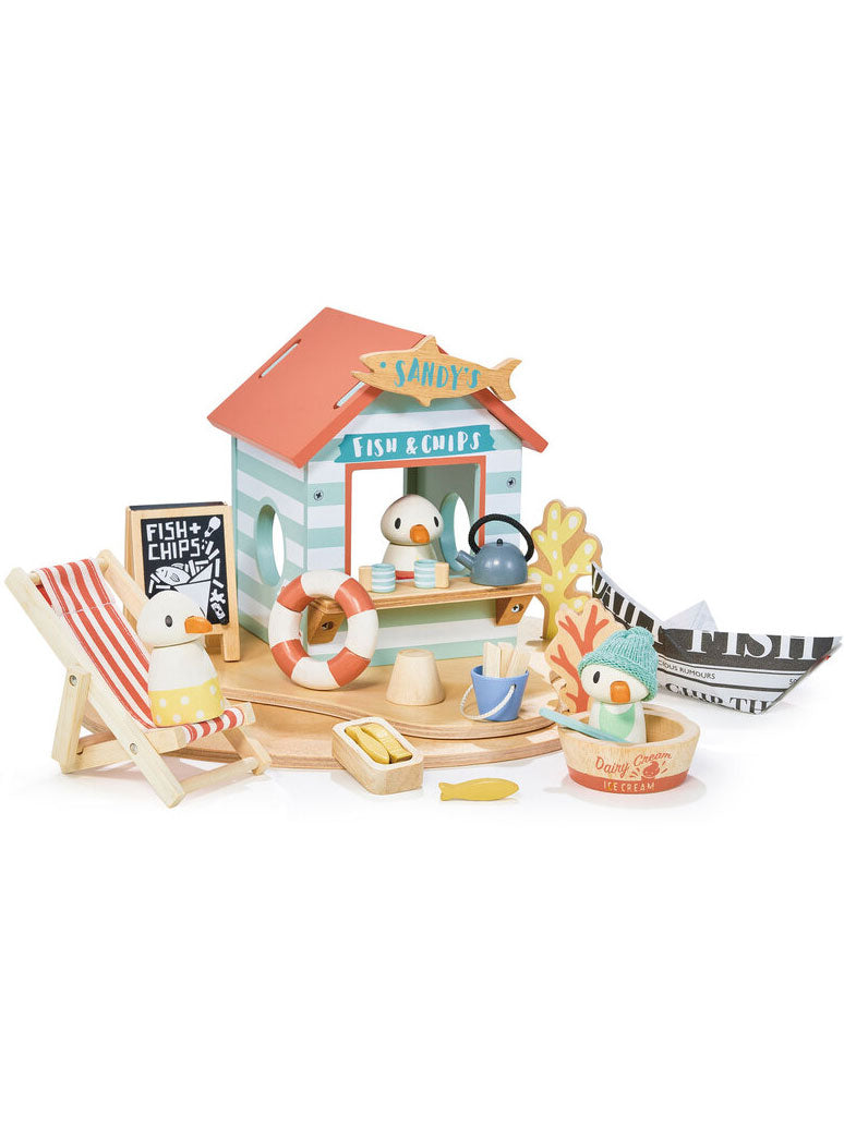 Wooden Beach Hut Kids Toy Set - Alternate Image 1