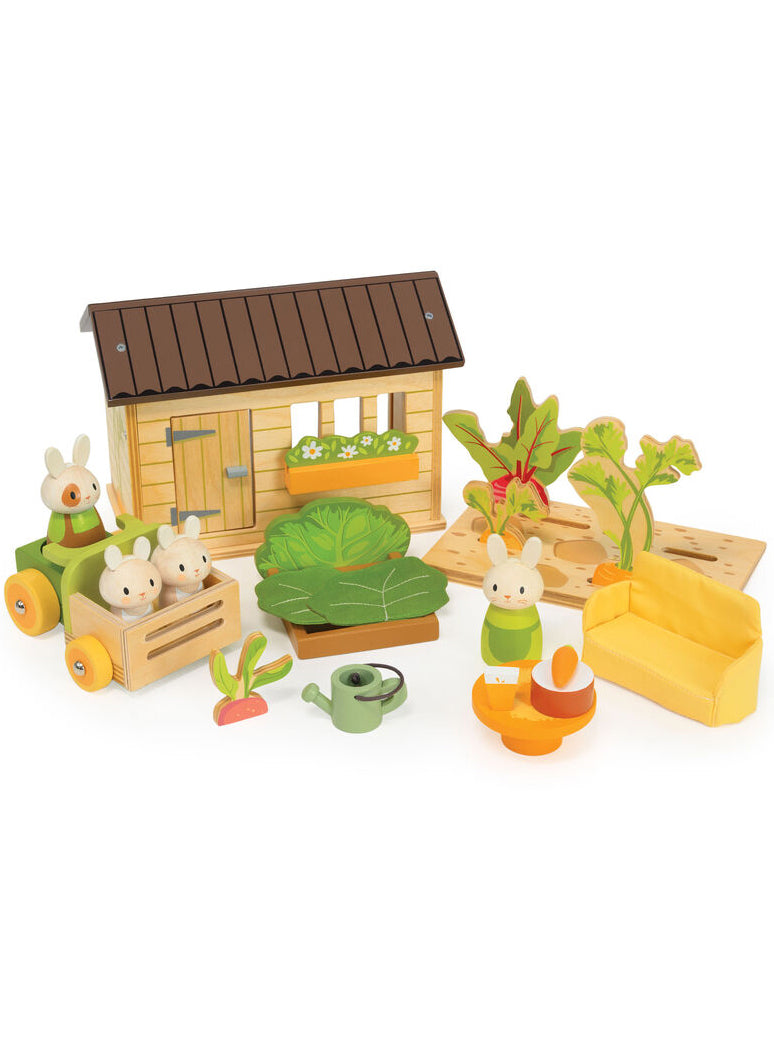 Wooden Bunnys Carrot Patch Toy - Alternate Image 1
